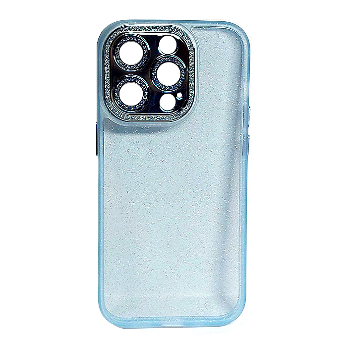 Накладка Fashion Color Diamond для Iphone 14 Pro (Blue)-0